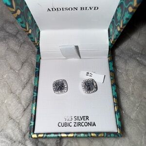 Silver Cubic Zirconia Earrings